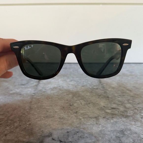 Ray-Ban Other - Ray-Ban Tortoiseshell Frame Sunglasses with Dark Green Lenses - Polarized